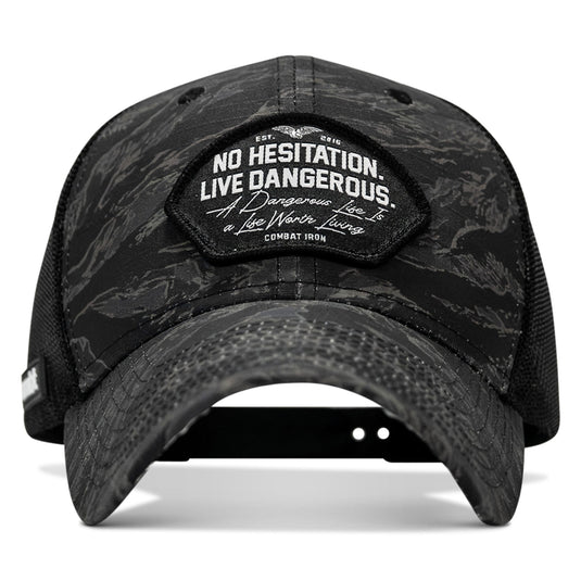 No Hesitation. Live Dangerous Patch Original Ripstop Snapback Hat