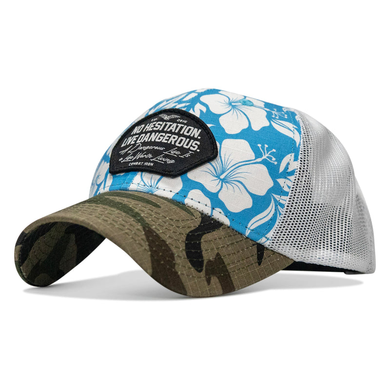 Load image into Gallery viewer, No Hesitation. Live Dangerous Patch Original Ripstop Snapback Hat
