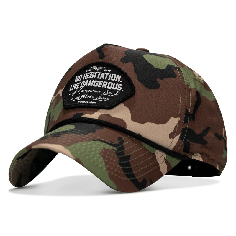 Load image into Gallery viewer, No Hesitation. Live Dangerous Patch Weekender Snapback
