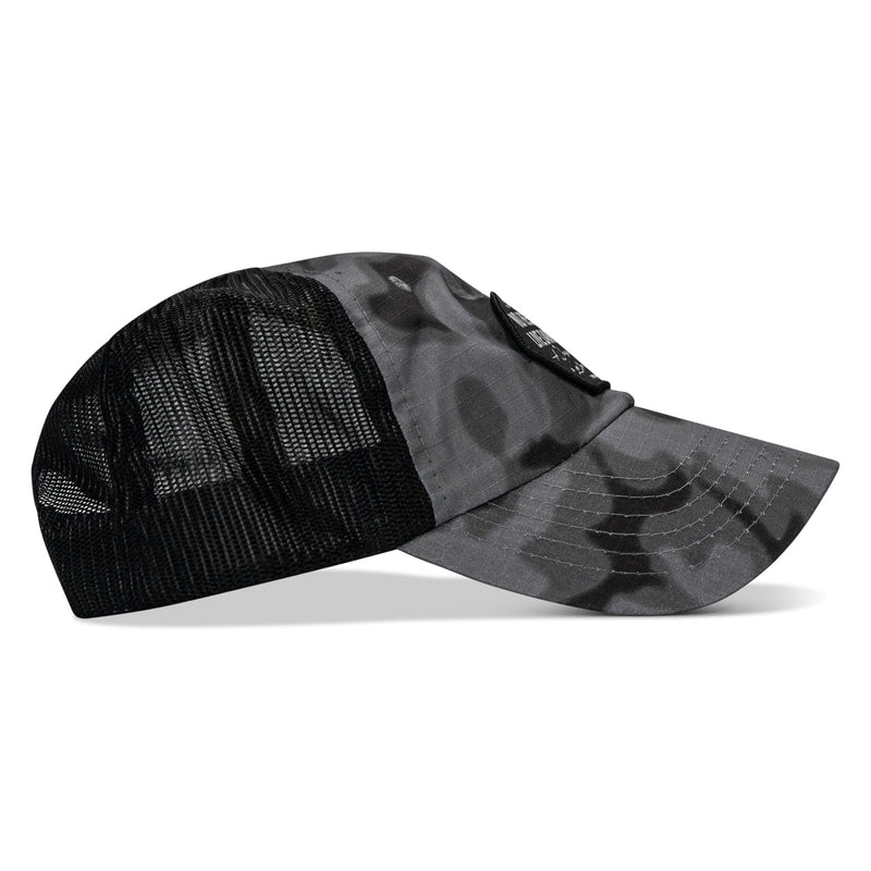 Load image into Gallery viewer, No Hesitation. Live Dangerous Patch Tactical Ripstop Mesh Snapback Hat
