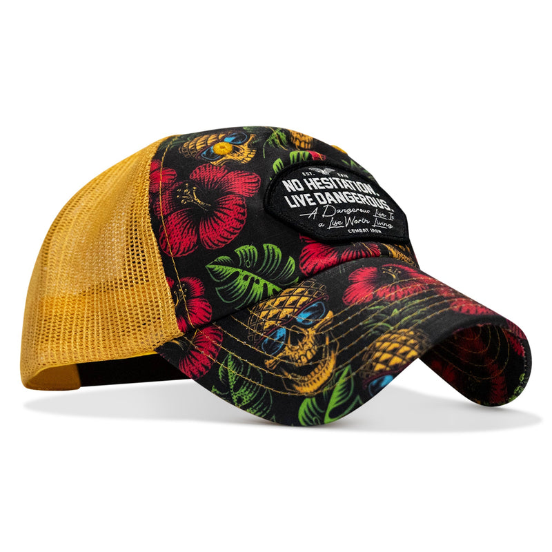 Load image into Gallery viewer, No Hesitation. Live Dangerous Patch Tactical Ripstop Mesh Snapback Hat

