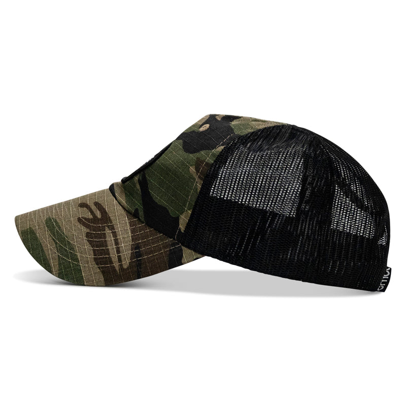 Load image into Gallery viewer, No Hesitation. Live Dangerous Patch Tactical Ripstop Mesh Snapback Hat

