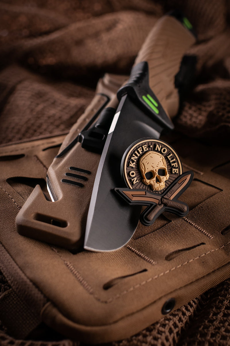 Load image into Gallery viewer, M-Tac patch No Knife - No Life 3D PVC
