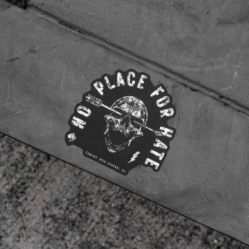 Load image into Gallery viewer, No Place For Hate Skull Decal
