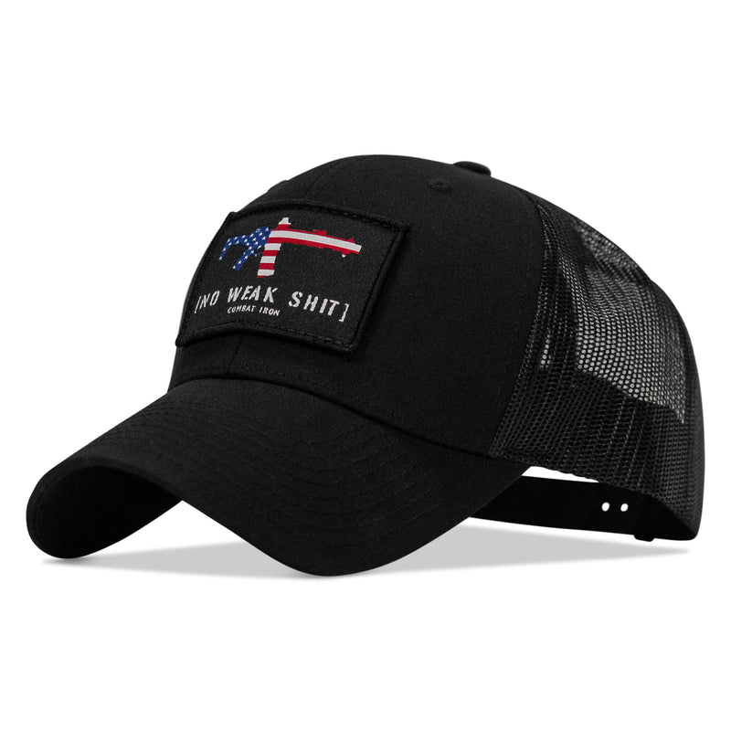 Load image into Gallery viewer, No Weak Shit Patch Snapback Hat
