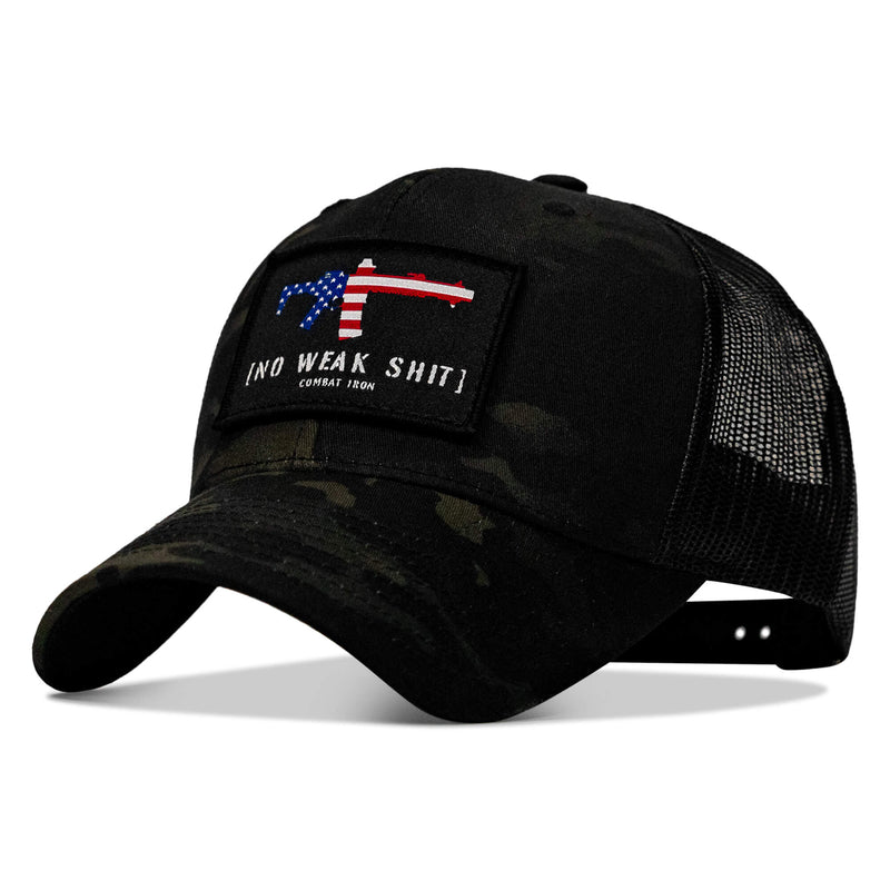 Load image into Gallery viewer, No Weak Shit Patch Snapback Hat

