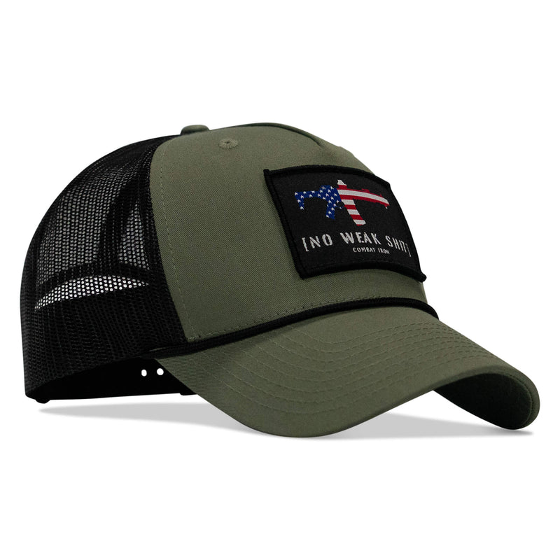 Load image into Gallery viewer, No Weak Shit Patch Rope Snapback Hat
