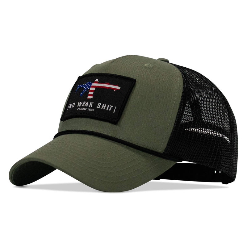Load image into Gallery viewer, No Weak Shit Patch Rope Snapback Hat
