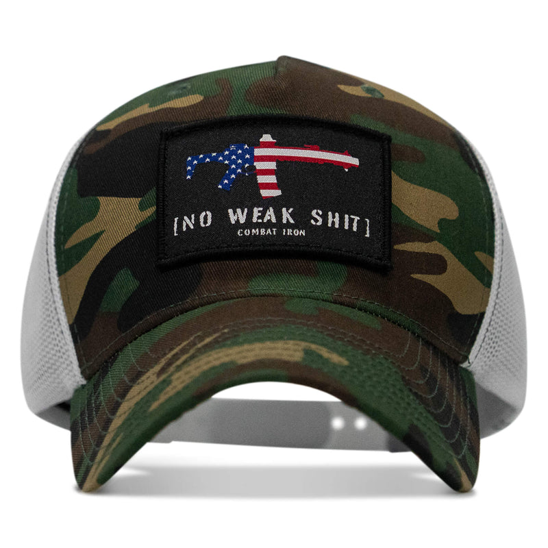 Load image into Gallery viewer, No Weak Shit Patch Snapback Hat
