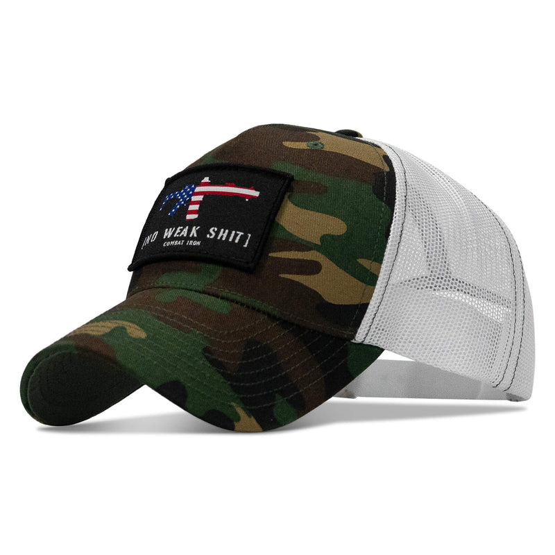 Load image into Gallery viewer, No Weak Shit Patch Snapback Hat
