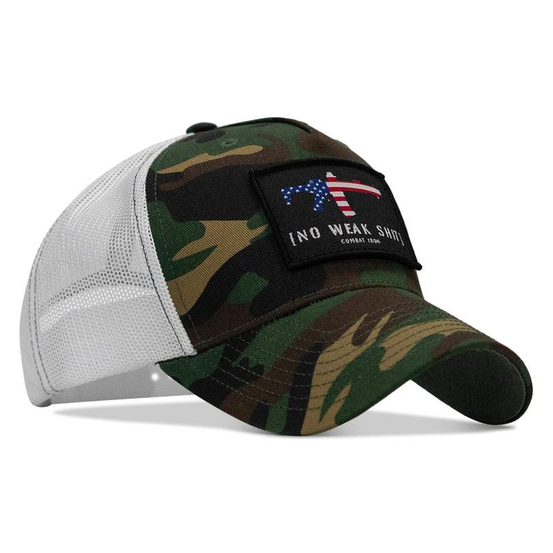 Load image into Gallery viewer, No Weak Shit Patch Snapback Hat
