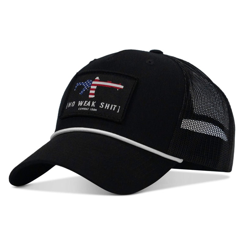 Load image into Gallery viewer, No Weak Shit Patch Rope Snapback Hat

