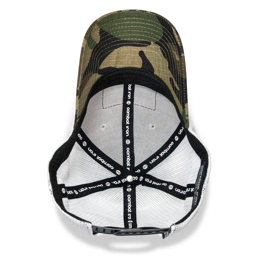 No Weak Shit American Flag Rifle Patch Original Ripstop Snapback Hat