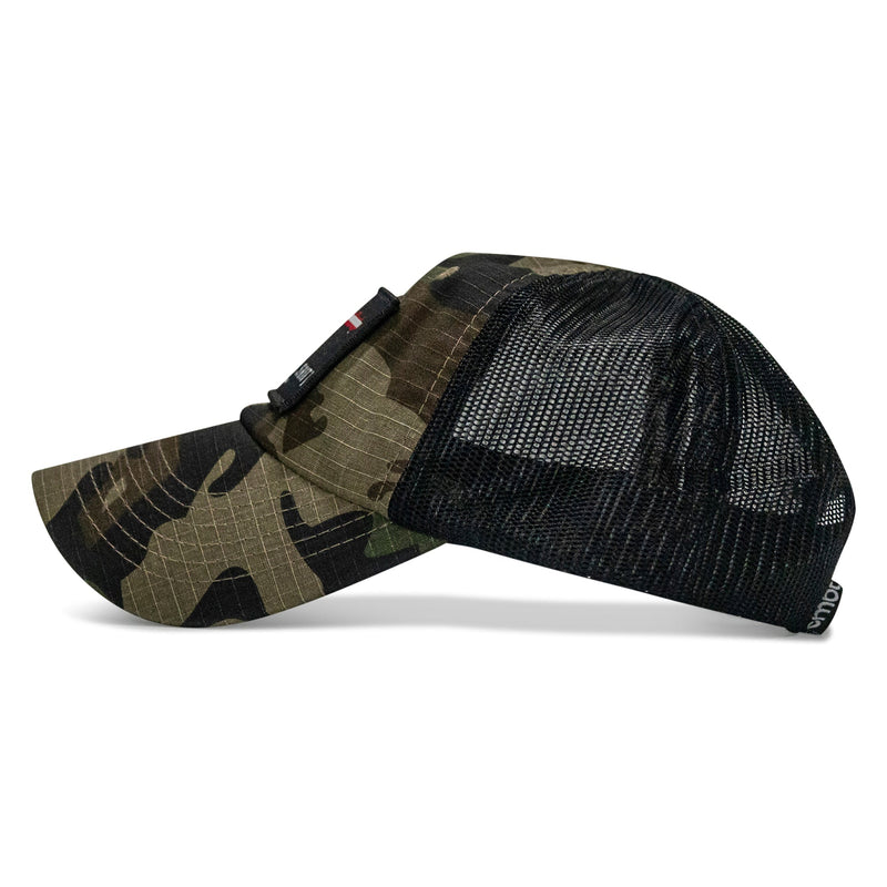 Load image into Gallery viewer, No Weak Shit American Flag Rifle Patch Tactical Ripstop Mesh Snapback Hat

