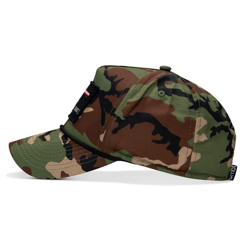 Load image into Gallery viewer, No Weak Shit American Flag Rifle Patch Waterproof Weekender Snapback
