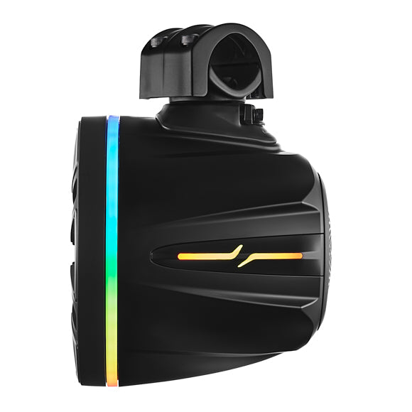 Load image into Gallery viewer, 8” Marine Short Tower Speaker With Neodymium Magnet, Kevlar Cone, Compression Driver And Digital LED Lights | 200W RMS 4-Ohm
