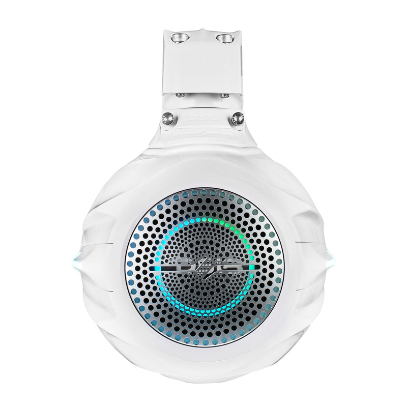 Load image into Gallery viewer, 8” Marine Short Tower Speaker With Neodymium Magnet, Kevlar Cone, Compression Driver And Digital LED Lights | 200W RMS 4-Ohm
