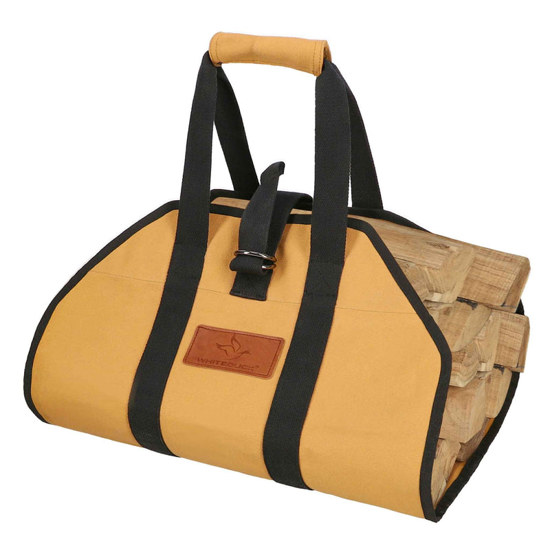 Load image into Gallery viewer, Diamond Shape Canvas Firewood Log Carriers
