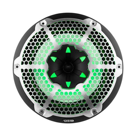 NXL 10" 2-Way Coaxial Marine Speaker With LED RGB Lights 200 Watts Rms 4-Ohm -Black - Skoutley Outdoors LLC