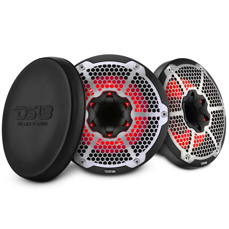 Load image into Gallery viewer, 10” Marine 2-Way Hybrid Speaker with RGB LED, Compression Driver and Neodymium Magnet | 450W RMS 4-Ohm
