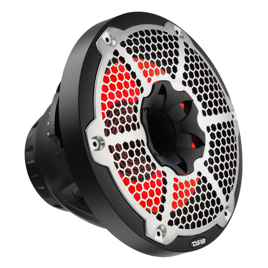 10” Marine 2-Way Hybrid Speaker with RGB LED, Compression Driver and Neodymium Magnet | 450W RMS 4-Ohm