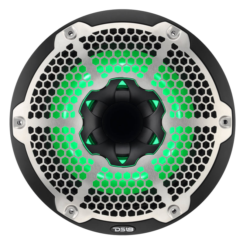 Load image into Gallery viewer, 10” Marine 2-Way Hybrid Speaker with RGB LED, Compression Driver and Neodymium Magnet | 450W RMS 4-Ohm
