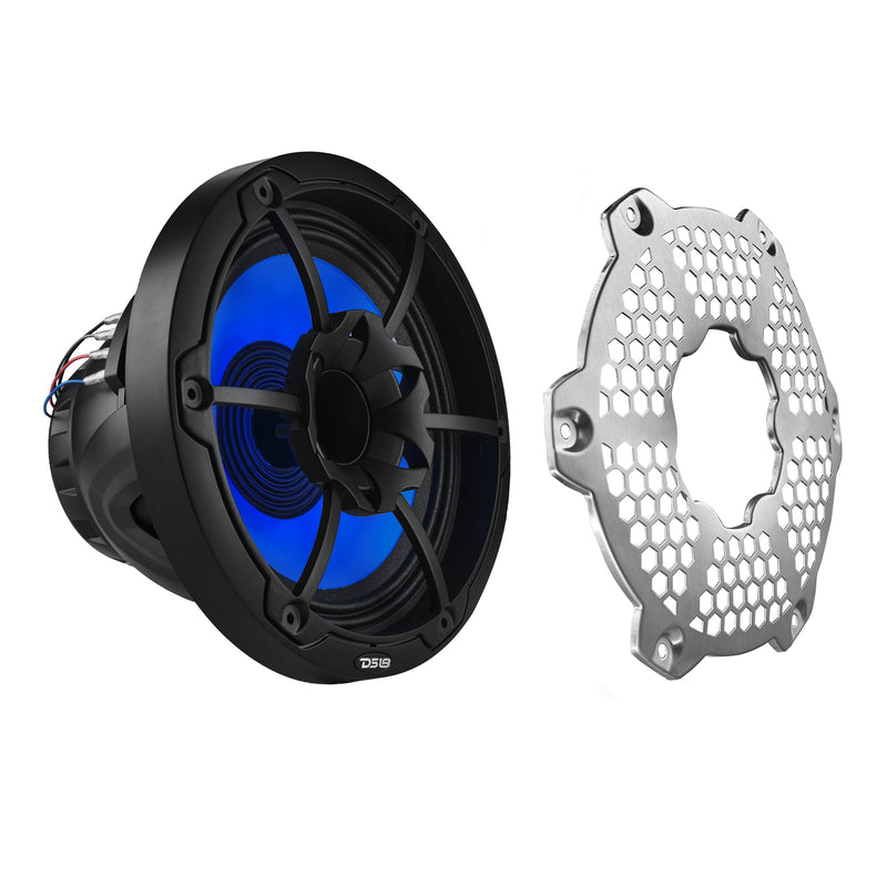 Load image into Gallery viewer, 10” Marine 2-Way Hybrid Speaker with RGB LED, Compression Driver and Neodymium Magnet | 450W RMS 4-Ohm
