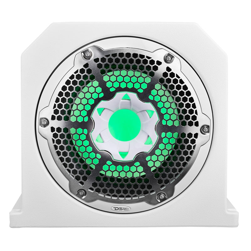 Load image into Gallery viewer, Dual 10&quot; Marine Subwoofer Enclosure with 10&quot; Passive Radiator and LED RGB Lights 350 Watts Rms 4-Ohm (NXL-10SUB Included)
