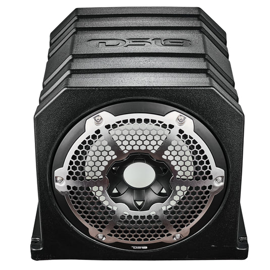 Dual 10" Marine Subwoofer Enclosure with 10" Passive Radiator and LED RGB Lights 350 Watts Rms 4-Ohm (NXL-10SUB Included)