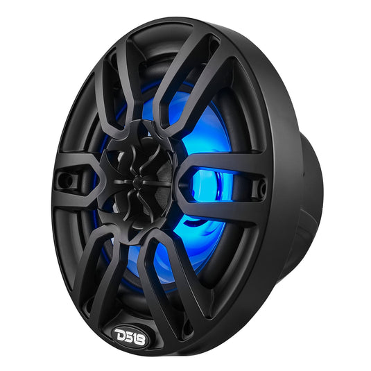 NXL 6.5" 2-Way Coaxial Marine Speaker With LED RGB Lights | 100W RMS 4-Ohm