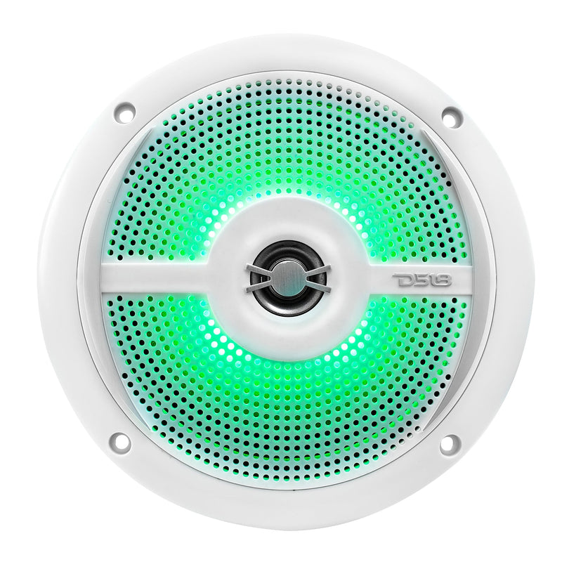 Load image into Gallery viewer, NXL 6.5&quot; 2-Way Coaxial Marine Shallow Speaker With LED RGB Lights 25 Watts Rms 4-Ohm
