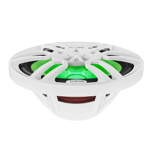 NXL 6x9" 2-Way Coaxial Marine Speaker With LED RGB Lights 125 Watts Rms 4-Ohm -White - Skoutley Outdoors LLC