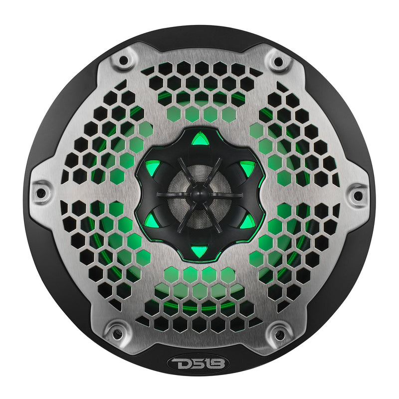 Load image into Gallery viewer, NXL 6.5" 2-Way Coaxial Marine Speaker with RGB LED Lights 100 Watts Rms 4-Ohm
