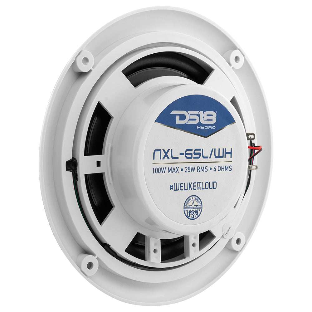 Marine and Powersports Headunit and 6.5" Marine Speaker Package (MRX1 and 2 X NXL-6SL/WH) - White - Skoutley Outdoors LLC
