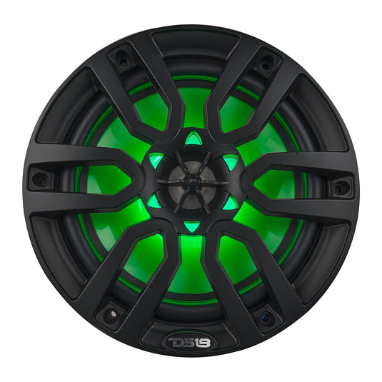 NXL 8" 2-Way Coaxial Marine Speaker With LED RGB Lights | 125W RMS 4-Ohm