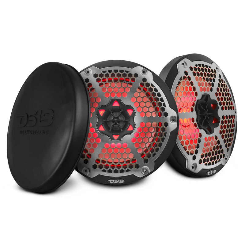 Load image into Gallery viewer, NXL 8&quot; 2-Way Coaxial Marine Speaker With LED RGB Lights 125 Watts Rms 4-Ohm
