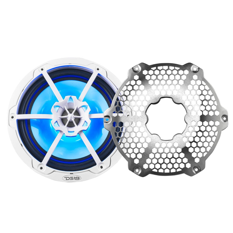 Load image into Gallery viewer, NXL 8" 2-Way Coaxial Marine Speaker With LED RGB Lights 125 Watts Rms 4-Ohm
