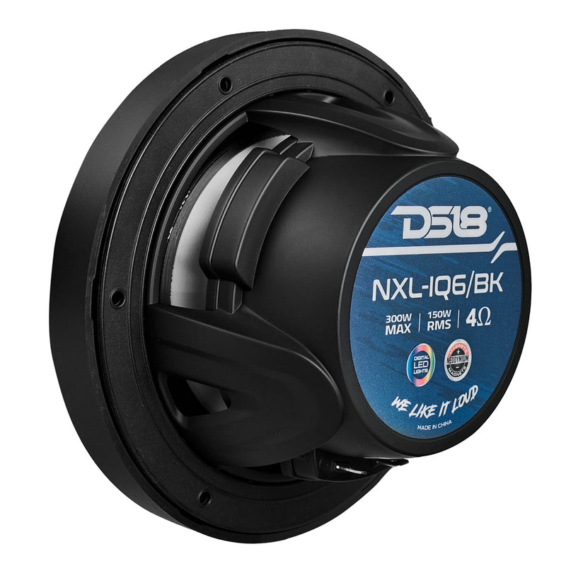 Load image into Gallery viewer, NXL 6.5&quot; 2-Way Coaxial Marine Speaker With Digital Led Lights And Bullet Tweeter 150 Watts 4-Ohm
