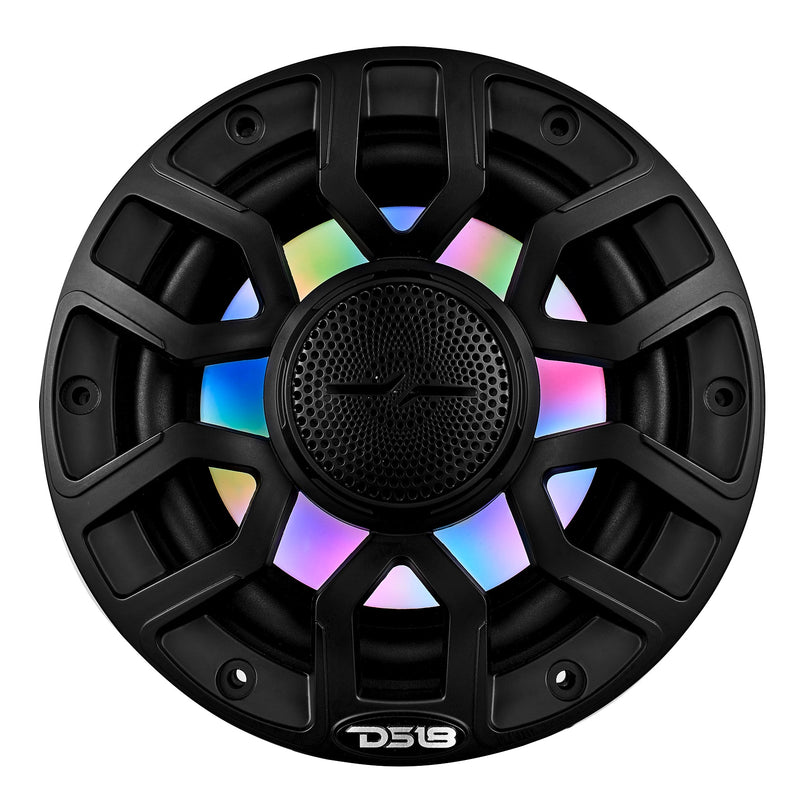 Load image into Gallery viewer, NXL 6.5&quot; 2-Way Coaxial Marine Speaker With Digital Led Lights And Bullet Tweeter 150 Watts 4-Ohm

