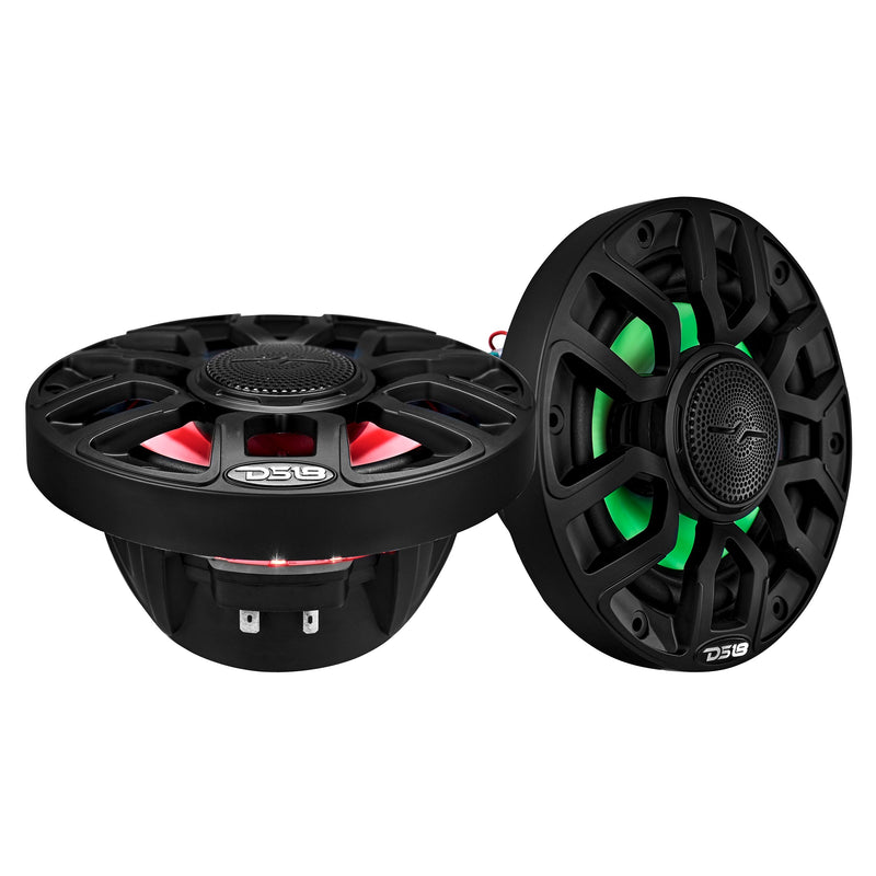 Load image into Gallery viewer, NXL 6.5&quot; 2-Way Coaxial Marine Speaker With Digital Led Lights And Bullet Tweeter 150 Watts 4-Ohm
