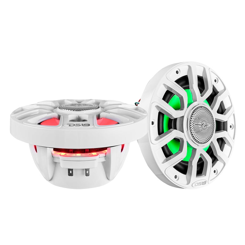Load image into Gallery viewer, NXL 8&quot; 2-Way Coaxial Marine Speaker With Digital Led Lights And Bullet Tweeter 175 Watts 4-Ohm
