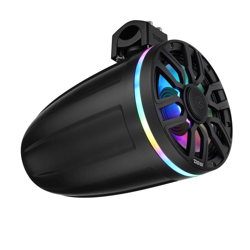 Load image into Gallery viewer, 8" NXL-iQ Marine Tower Speaker with Digital LED Lights, Neodymium Magnet, 1" Compression Driver, IP65 Rated, 350W RMS, 4-Ohm
