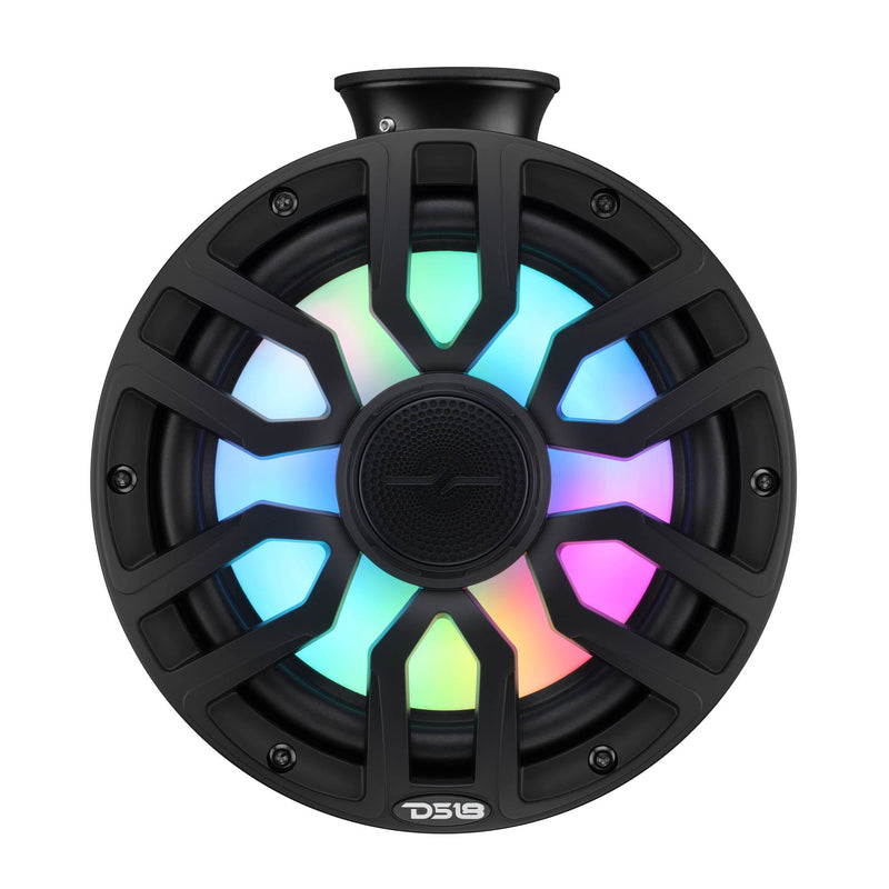 Load image into Gallery viewer, 8" NXL-iQ Marine Short Tower Coaxial Speakers with Digital LED Lights, 175W RMS, 350W Max, 4-Ohm
