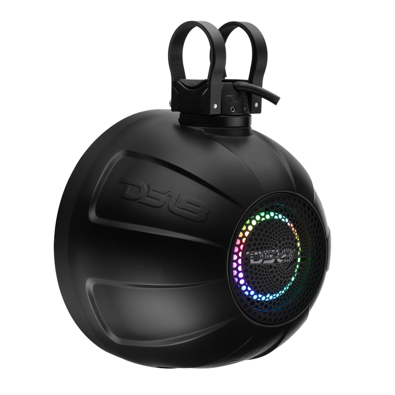 Load image into Gallery viewer, 8" NXL-iQ Marine Short Tower Coaxial Speakers with Digital LED Lights, 175W RMS, 350W Max, 4-Ohm
