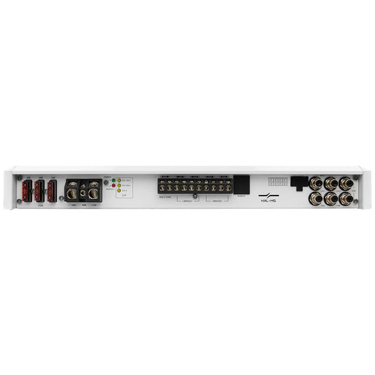 NXL 5-Channel Full-Range Class D IPX5 Marine Amplifier | 4 x 150W @ 4-Ohm and 1 x 600W RMS @ 2-Ohm