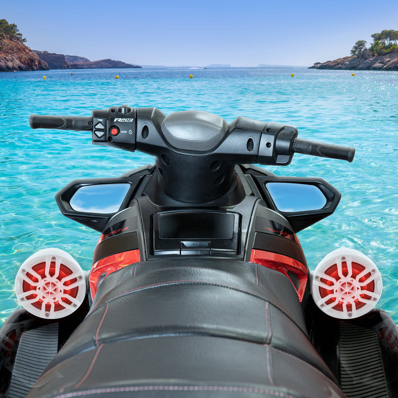 Load image into Gallery viewer, 6.5&quot; Compact Speaker Tower with Marine Amplifier, Installation Kit, and RGB LED Lights - Perfect Package for Jet Ski
