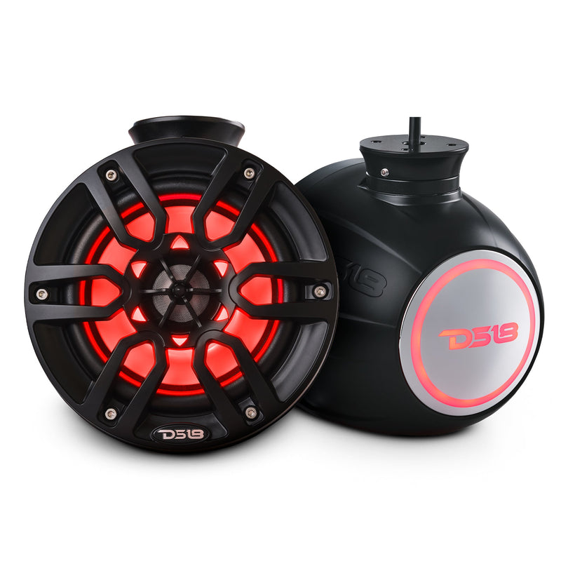 Load image into Gallery viewer, NXL 6.5&quot; Pod 300w Speaker with Integrated RGB LED Lights (Pair) - Perfect For Jet Skis
