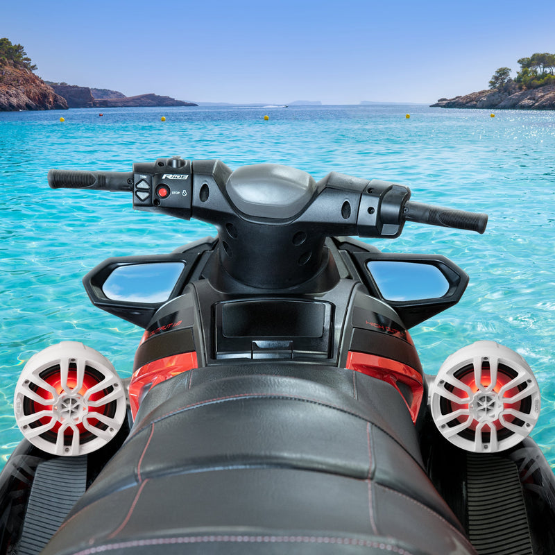 Load image into Gallery viewer, 8&quot; Compact Speaker Tower with Marine Amplifier, Installation Kit, and RGB LED Lights - Perfect Package for Jet Ski
