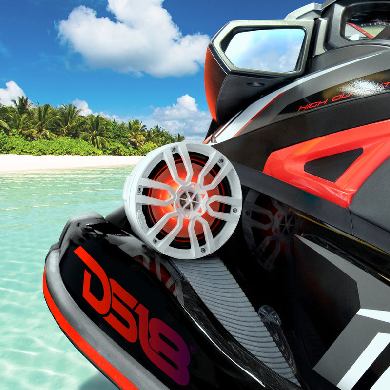 Load image into Gallery viewer, NXL 6.5" Pod 300w Speaker with Integrated RGB LED Lights (Pair) - Perfect For Jet Skis
