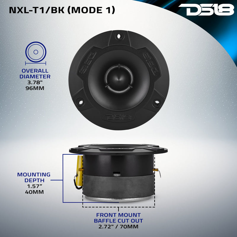 Load image into Gallery viewer, NXL 3.8” Marine Water-Resistant Super Bullet Tweeter with 1” Aluminum Voice Coil | 120W RMS 4-Ohm
